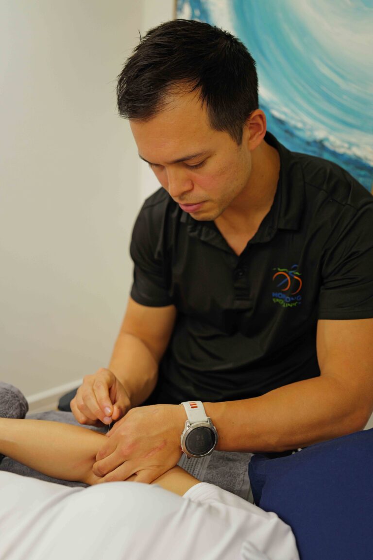 Total Health therapist in the clinic