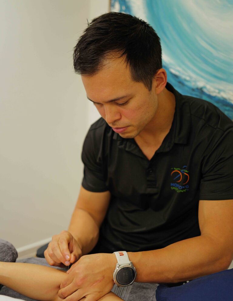 Total Health therapist in the clinic